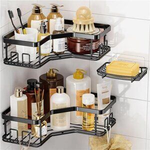 Shower Caddy Organizer, 3-Pack Corner Shower Caddy Organizer Shelves
